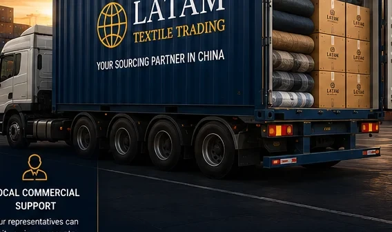 Cadena de suministro textil de China a Latinoamérica