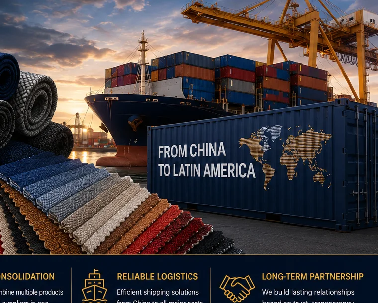 Textile sourcing, product samples and international logistics